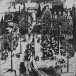 7. Rostock - Neuer Markt, 1989, 33 x 44 