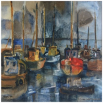 17. Fischerboote - 1984, 50 x 59