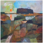 8.	Sonnenaufgang - Acryl / Leinwand, 1996, 95 x 120 (privatbesitz)