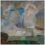 6.	Boddenlandschaft - Acryl / Leinwand, 2002, 110 x 100 (privatbesitz)